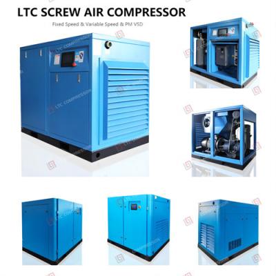 China Medium Size Oil Lubricated Screw Air Energy Saving 50 Hp Screw Compressor for sale