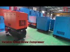 Rotary Air Variable Speed Screw Compressor 50Hp 37KW For Industial