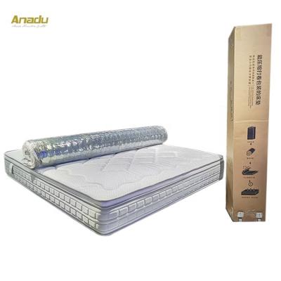 China High Quality Home Furniture Pocket Spring Latex Memory Foam Roll Pack Mattress for sale