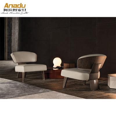 China Adjustable High-end Home Leisure Sofa Chairs (Other) (Other) Design Furniture Adjustable Modern Italian Brand Living Room for sale