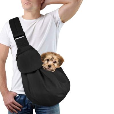 China Breathable Pet Hand Sling Carrier Free Shoulder Bag Cross - Body Pet Bag Front Pocket Safety Belt For Carrying Small Dog/Cat for sale