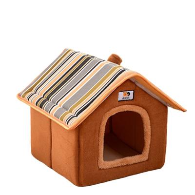 China Breathable pets can be fashionably washed and foldable modern house luxury factory has a unique foldable indoor soft bed dog house for sale