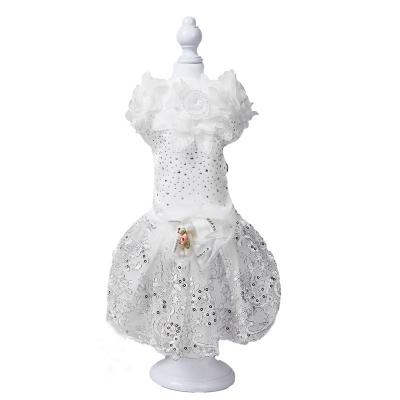 China Viable Handmade Wedding Dresses Dog Dresses Delicate Cats and Formal Floral Dresses Luxurious Lace Sequin Embroidered Evening Dresses for sale