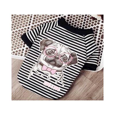 China Factory Outlet Cute New Clothes Print Pattern T Shirt Pet Clothes for sale