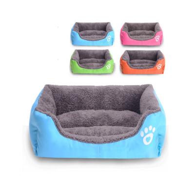 China Fashion Factory Outlet Fashion Pet Bed Candy Color Square Pet Kennel for sale