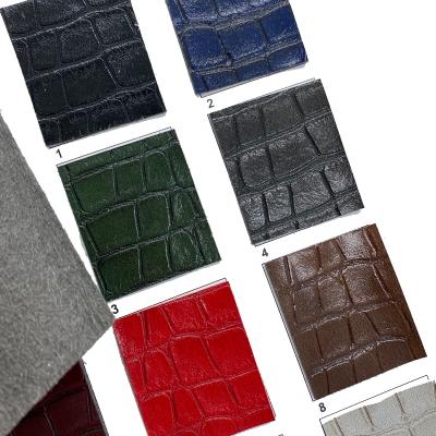 China 100% Micro PU Leather Waterproof Synthetic Leather For Shoes Bag Polyurethane Fabric for sale