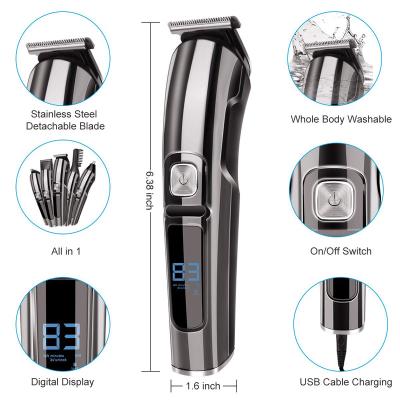 China Outdoor High Quality Professional Cordless Trimmer Men Super Power Electric Hair Clipper for Barber Shop for sale