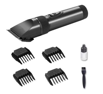 China Outdoor Professional Battery Cordless Strong Power Black Color OEM Salon Electric Clipper Trimmer For Barber Shop Family for sale