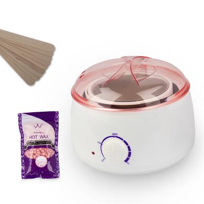 China Pink Electric Hair Removal Wax Pot Heater Hard Wax Warmer Depilatory Wax Melting Machine Hair Removal Heater For Beauty for sale