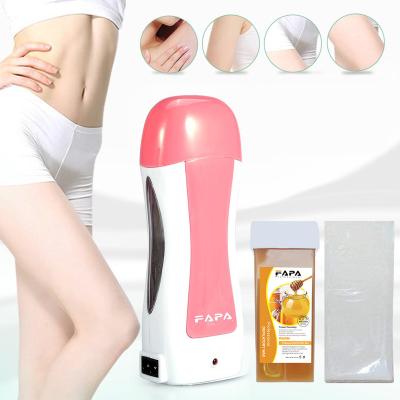 China Wax-Heating Rose Depilatory Roll On Wax Heater 40W Handheld Single Roll On Wax Machine for sale