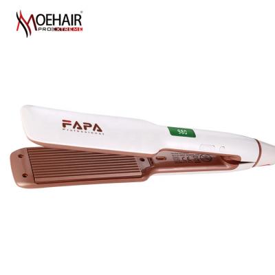 China High Quality Volumizing Hair Machine Flat Iron Hair Crimper Hair Crimper Flat Iron Mini Flat Iron Hair Straightener Wide Flat Crimper With LCD Display for sale