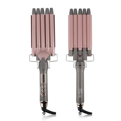 China New Professional Five Barrel Style Curling Iron Electric Wave Ceramic Hair Curler Heat Adjustable Settings 5 ​​Barrel LCD Hair Curler for sale