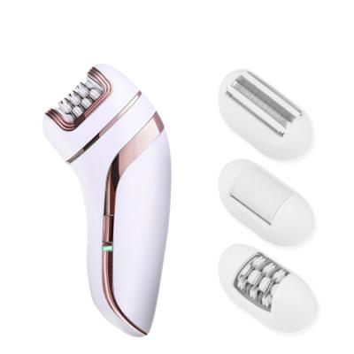 China Outdoor Women Body Hair Removal Electric Epilator Trimmer 3 in 1 Multi Functional Cordless Rechargeable Lady Epilator Shaver for sale