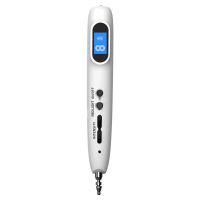 China Mini Electronic Acupuncture Pen Pain Relief Therapy Pen Electric Meridians Acupuncture Pen Meridian with Massage Heads for sale