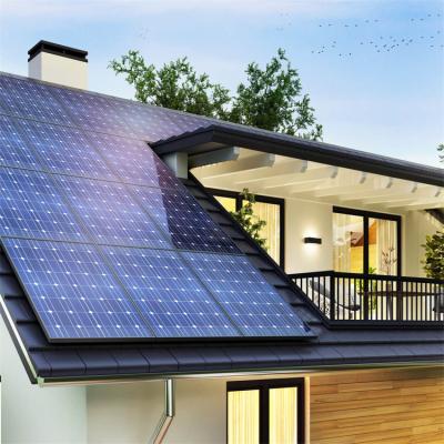 China Home Home Off Grid Solar PV Photovoltaic Panel Inverter Power 5kw 10kw 20kw solar module energy system solar lighting system for home for sale