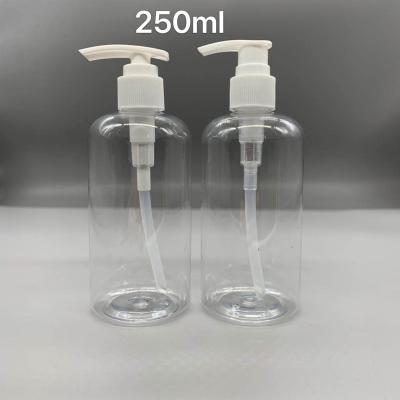 China Round Top Boston 250ml Personal Care Quick Turnaround Pump Plastic Bottle For Hand Sanitizer Soap Foam Packaging for sale