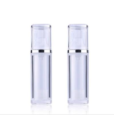 China Personal Care 30ml Clear Vacuum Pump Lotion Bottle Plastic Skin Care Cosmetic Bottle for sale