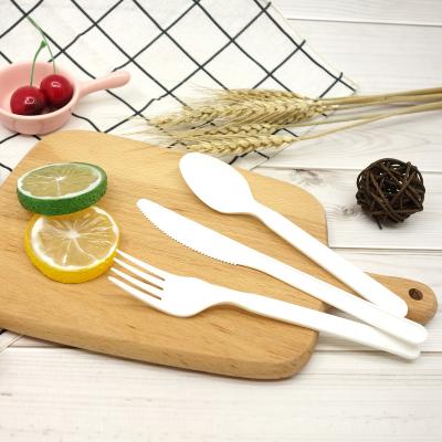 China Disposable Compostable Cutlery Cutlery Eco - Friendly CPLA Knife Fork And Disposable Spoon Cutlery for sale