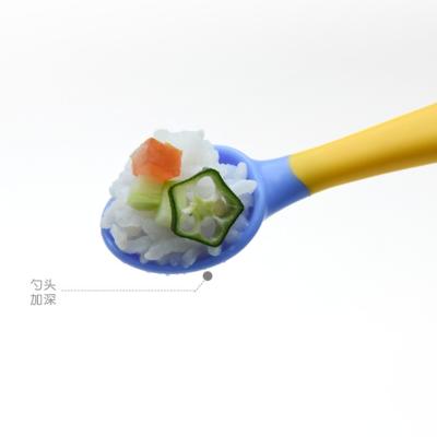 China Cute Children's Fruit Fork And Set High Temperature Resistant Baby Spoon for sale