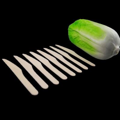 China Dispoasble Custom Biodegradable Disposable Cutlery Wooden Knife And Fork for sale