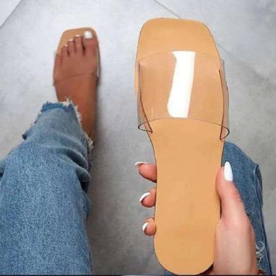 China CUSHIONING 2022 newest design high quality casual hot fashion new trends transparent casual sandals sandals for ladies for sale