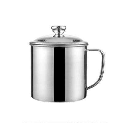 China Sustainable High Quality Bright Stainless Steel Heat Preservation Handheld Portable Easy-to-Clean Mug for sale