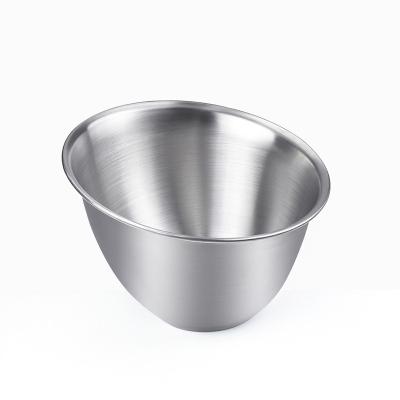 China Viable original best-selling Korean salad bowl stainless steel mouth oblique fruit bowl for sale