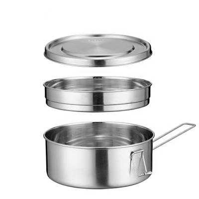 China SF021 Sustainable Lunch Box Round 304 Stainless Steel Bento Box Stainless Steel Lunch Box for sale