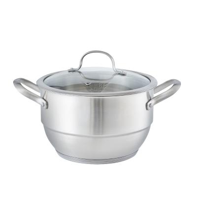 China Long-lasting cookware double-layer steamer stainless steel original best-selling large capacity steamer for sale