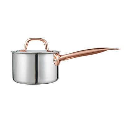 China Viable the latest design stainless steel soup pot large capacity luminous soup pot with handle for sale