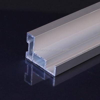 China Morden Traditional Cabinet Handle Profile With Serrated Sliding Finger Pull Aluminum Wardrobe Door Frame Profile for sale