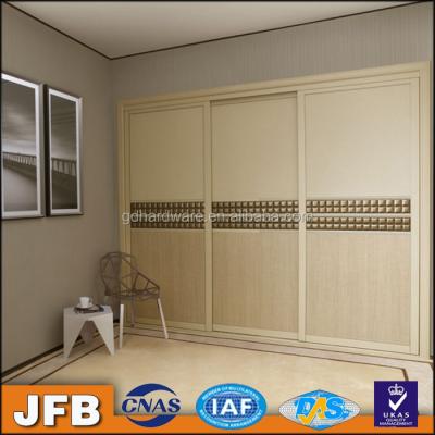 China HOT NEW Year sliding door installation moisture proof wardrobe door aluminum profile sliding wood cabinet doors for sale