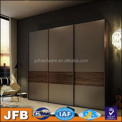 China Moisture Proof Aluminum Profile Low Price Modern Louvered Wardrobe Sliding Door for sale