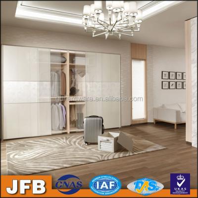 China 6063 moisture proof aluminum rails for wardrobe sliding door with hardware for sale