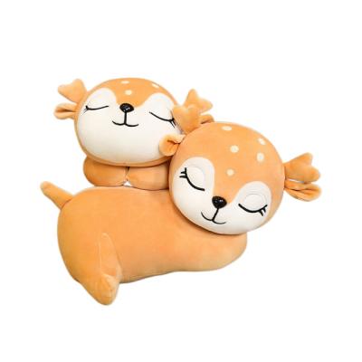 China Cute soft plush deer elk action doll deer plush toy to accompany sleeping tile gift items for sale