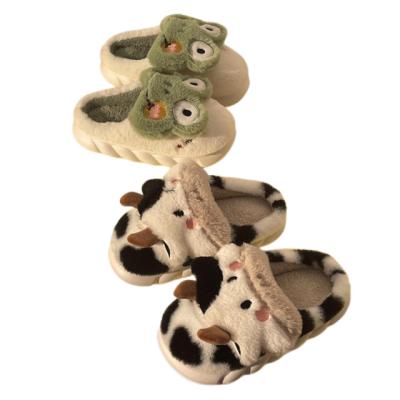 China Soft Slippers For Women On The House Cute Animal Plush Slippers Indoor Home Slippers for sale