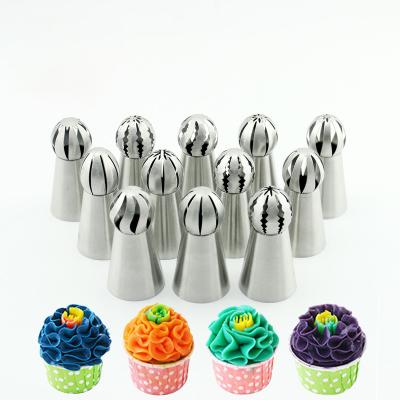 China Sustainable Russian Piping Tips Stainless Steel Cake Tools Decorating Tips for sale