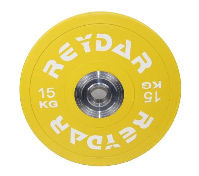 China Popular used yellow green red blue customized powerlifting steel plates for sale