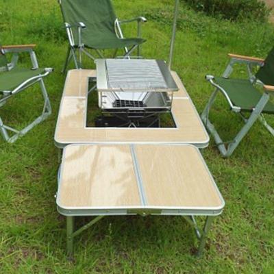 China Modern Garden Sets Outdoor Portable Aluminum Alloy BBQ Grill Fold Picnic Desk for sale