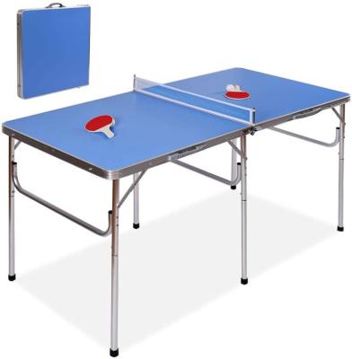 China Indoor Ping Pong Table Set, Ping Pong Folding Table with Net, 2 Paddles and 2 Balls, Universal Free Standing Ping Pong DX3311 for sale