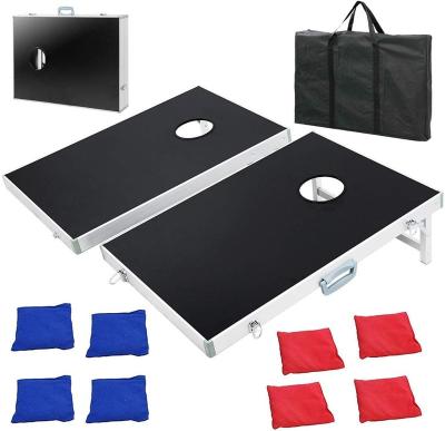 China Aluminum Foldable Cornhole Game Set Bean Bag Chair Toss 9930 for sale