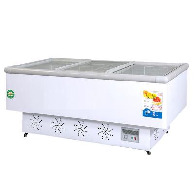 China 2021 Luxury Commercial Horizontal Single-temperature Large Capacity Refrigerator Refrigeration Equipment Supermarket Equipment for sale