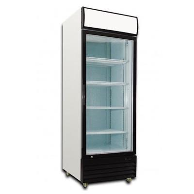 China 2021 Luxury Glass Door Single-temperature Beverage Fridge Beer Display Pepsi-Cola Fridge Upright Refrigeration Equipment for sale