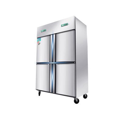 China 2021 Double-temperature commercial luxury frozen food refrigerator for frozen meat for sale