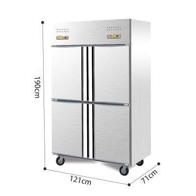 China 2021 Double-temperature four-door luxury commercial refrigerator large commercial freezer for kitchen for sale