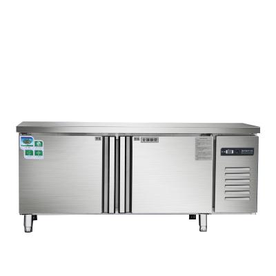 China 2021 commercial kitchen equipment Double-temperature stainless steel desktop fresh-keeping refrigerator for kitchen undercounter refrigerator for sale