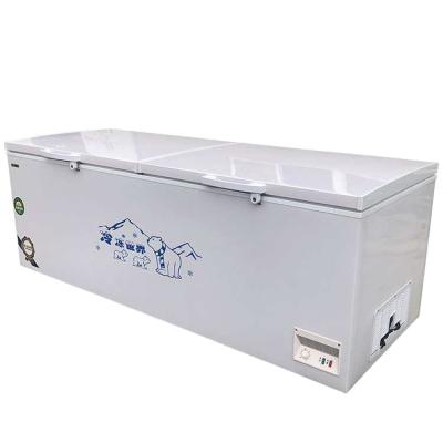 China 2022 Double-temperature newest high quality design hot sale large commercial assurance deep chest freezer for sale