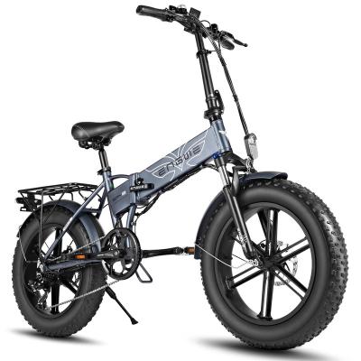 China 2021 Aluminum Alloy Long Range 30-60km Electric City Bike Mountain Bike 48V 750W Fat Electric Bike 20*4.0 Tire for sale