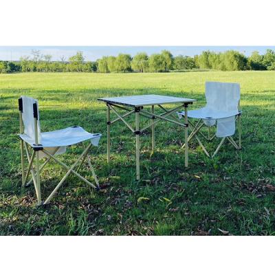 China China light luxury portable car multifunctional lightweight foldable glamping picnic table and chair set outdoor camping furniture for sale