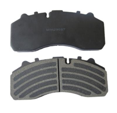 China WVA 29087 semi-metallic truck brake pads with D1203 accessories for Mercedes, DAF, Scani, Ivec o for sale